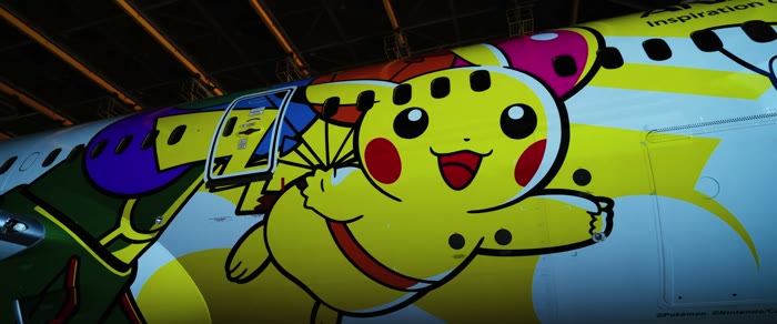ANA Pikachu Jet 聯名塗裝紀錄 劇照